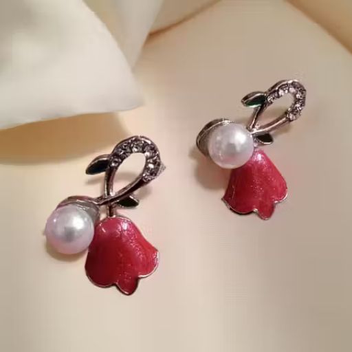 Korean Rose Earrings